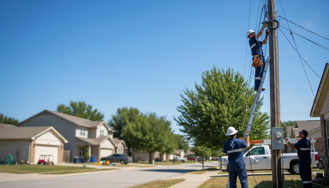 Residential electrician providing installation services in Brooks, GA